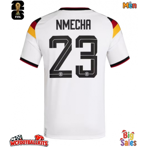 Germany Felix Nmecha #23 Replica Home Stadium Shirt World Cup 2026 Short Sleeve